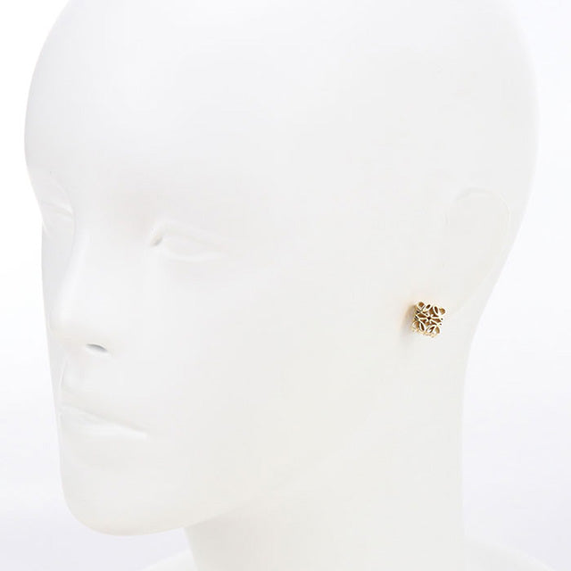 中古 ロエベ ピアス レディース ブランド LOEWE アナグラム J821239X04 ゴールド アクセサリー USDLO100926011