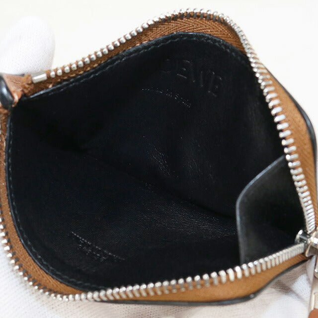 中古 ロエベ 小銭入れ レディース ブランド LOEWE パズル フラグメントケース レザー ブラウン 財布 USDLO101190011