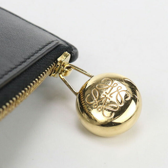 中古 ロエベ 小銭入れ レディース ブランド LOEWE ノット フラグメントケース コインカードホルダー レザー ブラック 財布 USDLO101203011