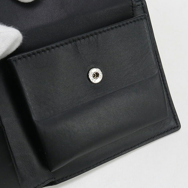 中古 ロエベ 二つ折り財布 メンズ ブランド LOEWE アナグラム バイフォールド コインウォレット C660501X03 ブラック 財布 USDLO101968011