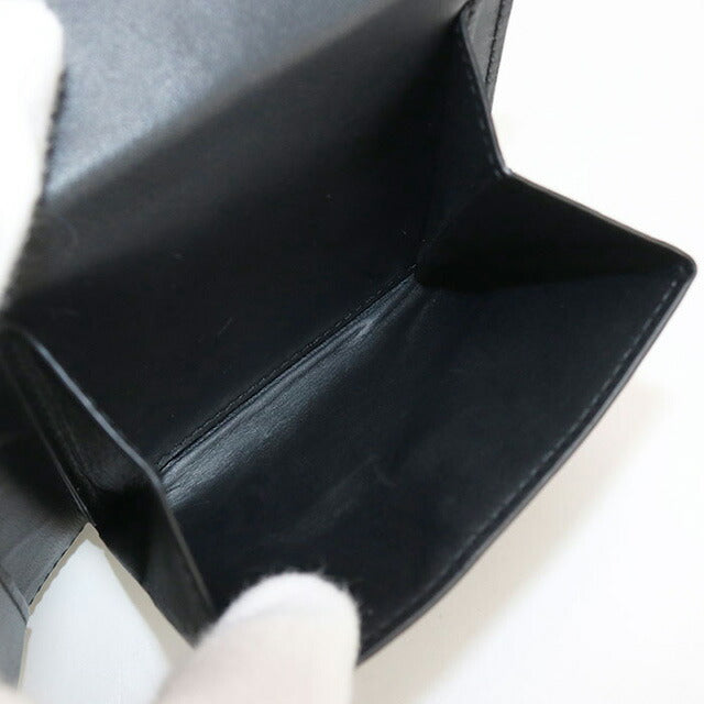 中古 ロエベ 二つ折り財布 メンズ ブランド LOEWE アナグラム バイフォールド コインウォレット C660501X03 ブラック 財布 USDLO101968011