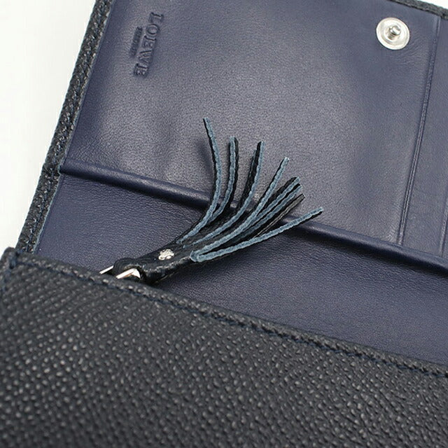 中古 ロエベ 二折財布小銭入付き レディース ブランド LOEWE アナグラム 140.72.I62 ネイビー 財布 USDLO102438011