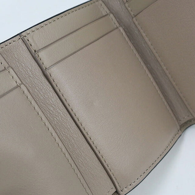 中古 ロエベ 三つ折り財布 レディース ブランド LOEWE アナグラム トライフォールドウォレット C821TR2X16 ベージュ 財布 USDLO102990011