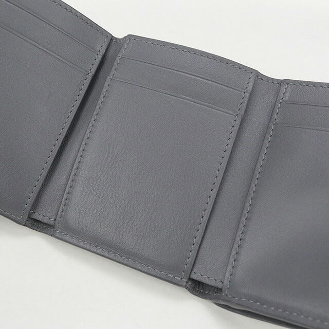 中古 ロエベ 三折財布 レディース ブランド LOEWE アナグラム トライフォールドウォレット グレー 財布 USDLO102991011