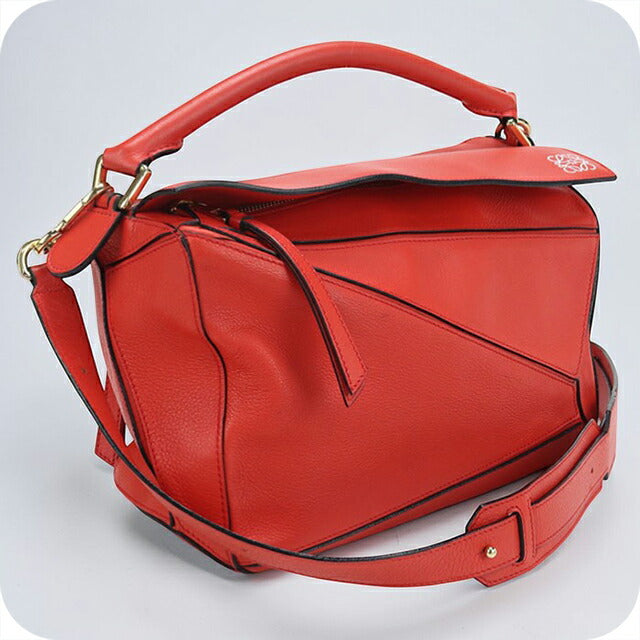Used LOEWE handbag ladies brand LOEWE puzzle bag 2WAY red USDLO103397011