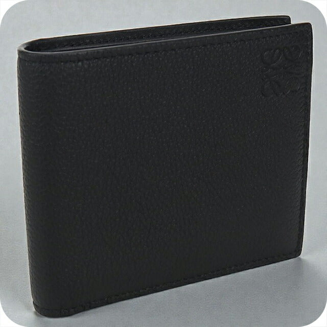中古 ロエベ 二つ折り財布 メンズ ブランド LOEWE アナグラム バイフォールド ウォレット ブラック 財布 USDLO103692011