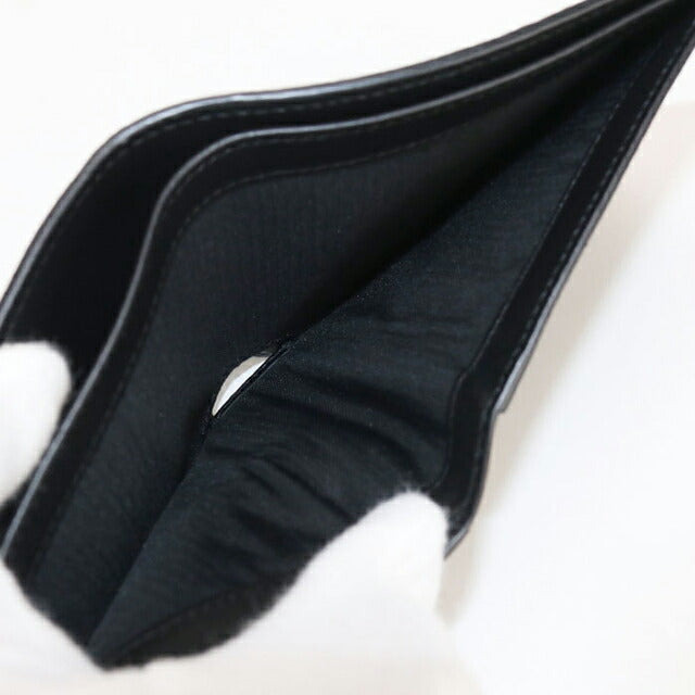 中古 ロエベ 二つ折り財布 メンズ ブランド LOEWE アナグラム バイフォールド ウォレット ブラック 財布 USDLO103692011