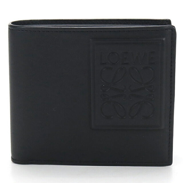 二手LOEWE双折钱包男士品牌LOEWE双折零钱包黑色钱包USDLO103984011