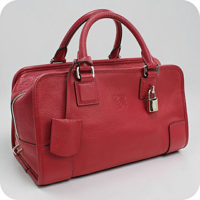 Used LOEWE handbag ladies brand LOEWE Amazona 28 red USDLO104113011