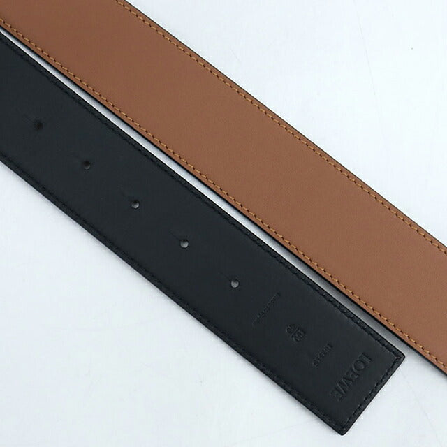 中古 ロエベ ベルト メンズ ブランド LOEWE アナグラム リバーシブルベルト ブラック 小物 USDLO104288011