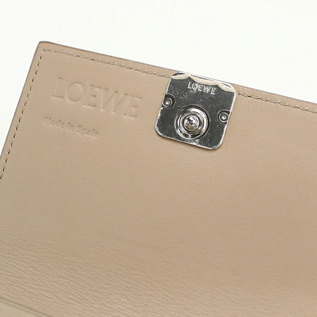 中古 ロエベ 名刺入れ レディース ブランド LOEWE アナグラム ビジネスカードホルダー C821M97X08 ベージュ 小物 USDLO106288011