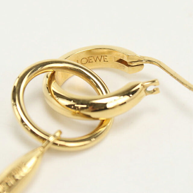 中古 ロエベ ピアス レディース ブランド LOEWE アナグラム ゴールド アクセサリー USDLO106295011