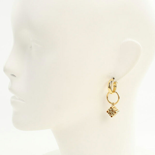 中古 ロエベ ピアス レディース ブランド LOEWE アナグラム ゴールド アクセサリー USDLO106295011