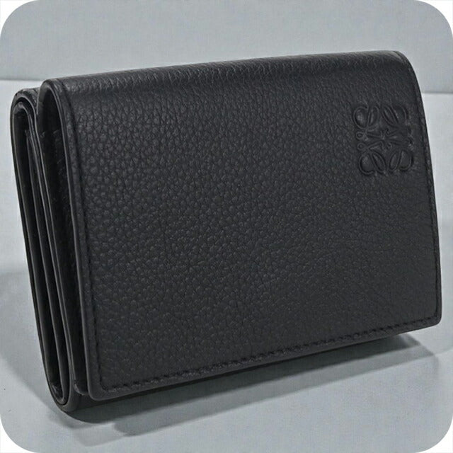 ロエベ　トライフォールドウォレット　三つ折り財布　アナグラム　黒 LOEWE（ロエベ） 【お取り寄せ】 【並行輸入品】 折財布 三つ折り財布