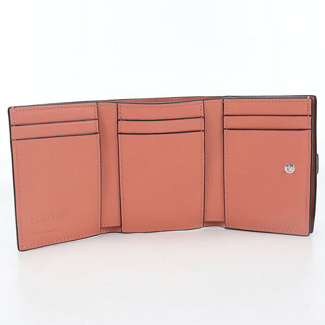 中古 ロエベ 三つ折り財布 レディース ブランド LOEWE アナグラム トライフォールドウォレット C660TR2X01 ベージュ 財布 USDLO106952011