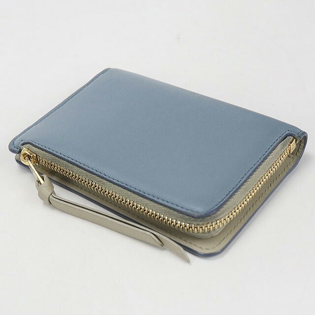 中古 ロエベ 二つ折り財布 レディース ブランド LOEWE アナグラム ブルー 財布 USDLO107209011
