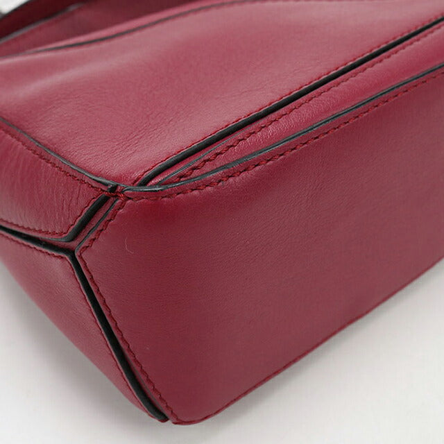 Used LOEWE handbag ladies brand LOEWE puzzle puzzle bag mini 2WAY red USDLO108393011