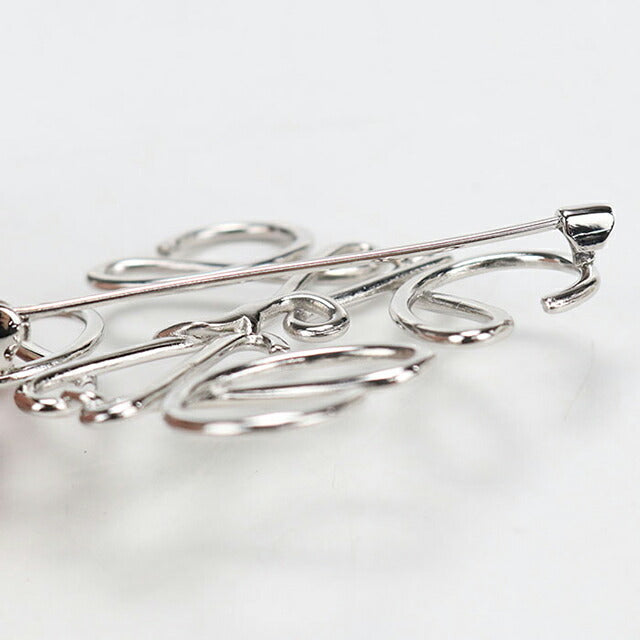 Used LOEWE Brooch Ladies Brand LOEWE Anagram Silver Accessory USDLO108614011