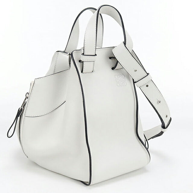 二手 LOEWE 手提包 女士品牌 LOEWE 吊床包 小号 白色 USDLO108712011