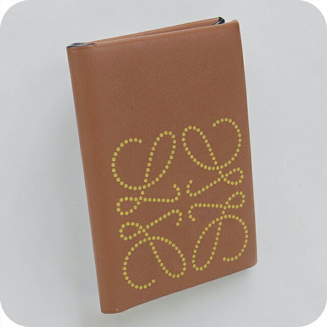 Used LOEWE Card Case Ladies Brand LOEWE Anagram Bifold C500O35X01 Brown USDLO109539011