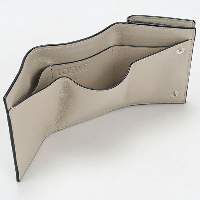 二手LOEWE 三折钱包 三折钱包女士品牌 LOEWE Anagram Green USDLO110310011