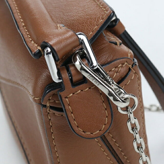 Used LOEWE handbag ladies brand LOEWE puzzle 2WAY leather brown USDLO110452011