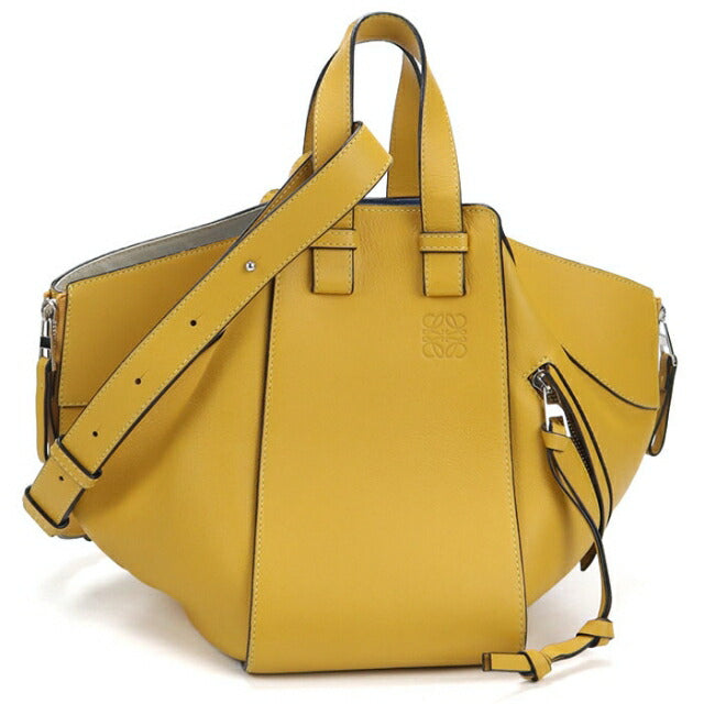 Used LOEWE handbag ladies brand LOEWE hammock 2WAY yellow USDLO110459011