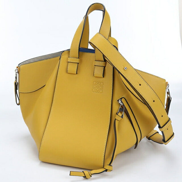 Used LOEWE handbag ladies brand LOEWE hammock 2WAY yellow USDLO110459011