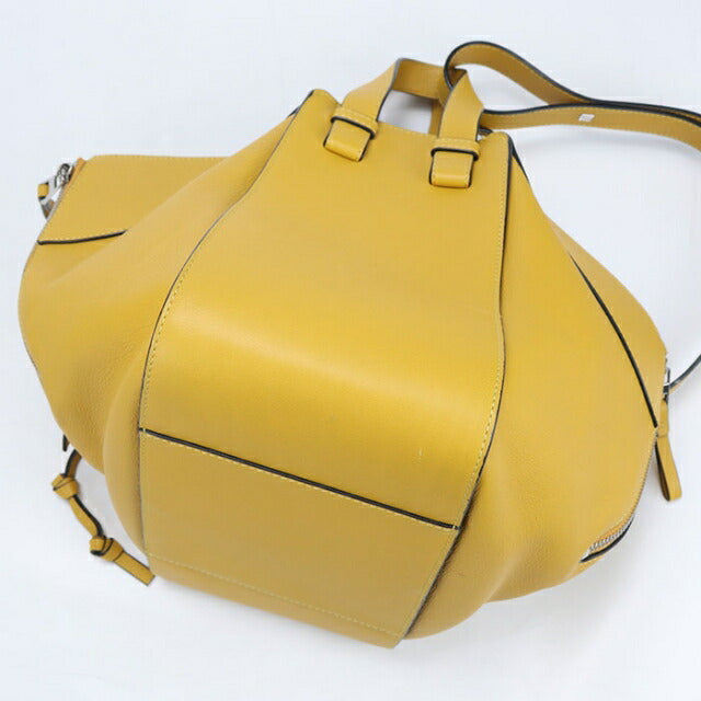 Used LOEWE handbag ladies brand LOEWE hammock 2WAY yellow USDLO110459011