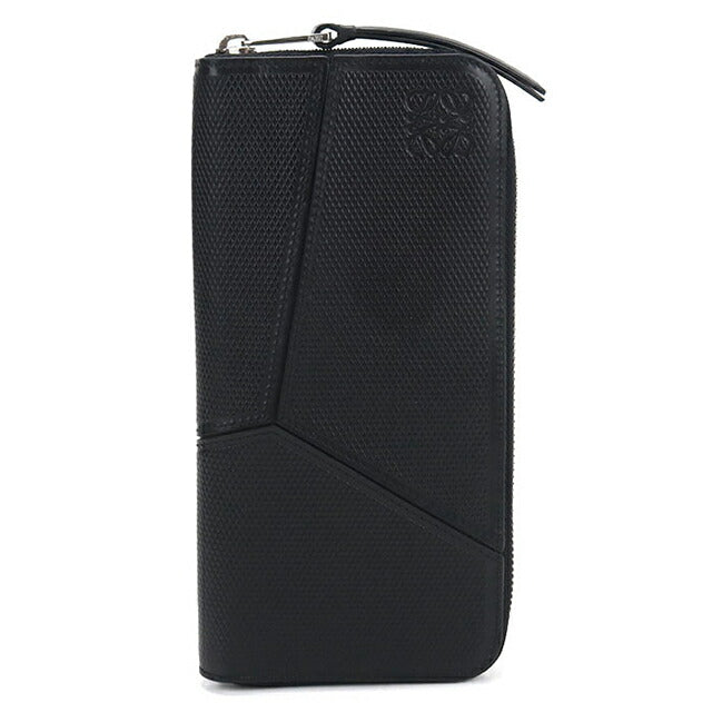 中古 ロエベ 長財布ラウンドファスナー メンズ ブランド LOEWE パズル ジップアラウンドウォレット ブラック USDLO113898011