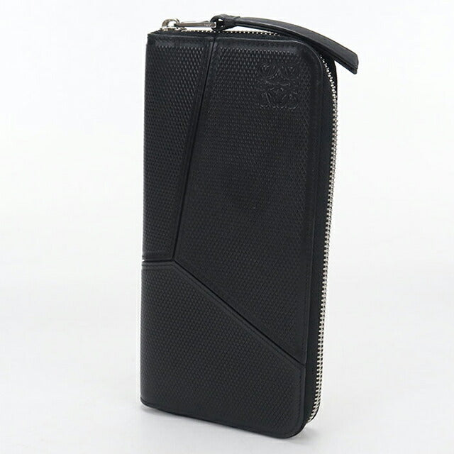 中古 ロエベ 長財布ラウンドファスナー メンズ ブランド LOEWE パズル ジップアラウンドウォレット ブラック USDLO113898011