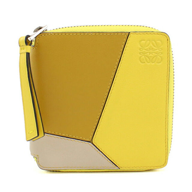 中古 ロエベ 二つ折り財布 二折財布 レディース ブランド LOEWE パズル