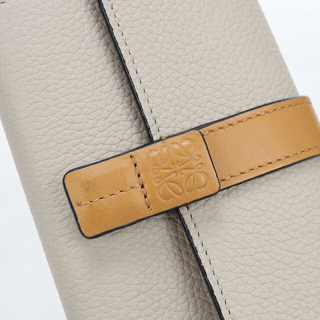 中古 ロエベ 三つ折り財布 三折財布 レディース ブランド LOEWE バーティカルウォレットスモール C660S86X04 ベージュ USDLO115142011