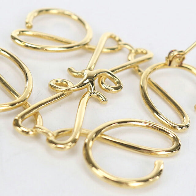 中古 ロエベ ブローチ レディース ブランド LOEWE アナグラム ゴールド アクセサリー USDLO116160011