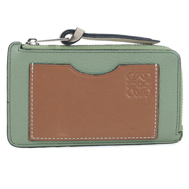 二手 LOEWE 零钱包紧凑女士品牌 LOEWE Anagram 卡包碎片包 C660Z40X04 绿色 USDLO116213011