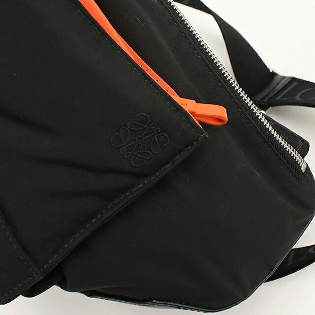 中古 ロエベ ボディバッグ メンズ ブランド LOEWE アナグラム アントン スリング B511A09X11 ブラック USDLO116775011