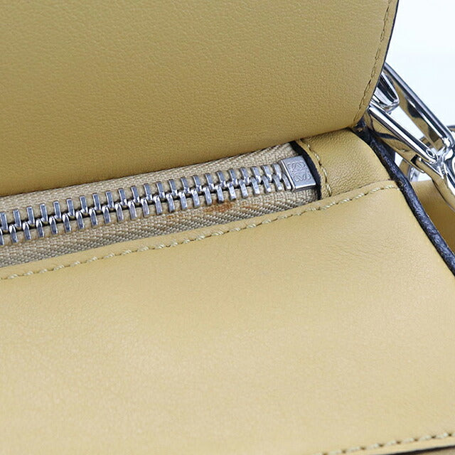 二手 LOEWE 手提包 女士品牌 LOEWE puzzle 中号 2WAY 黄色 USDLO119731011