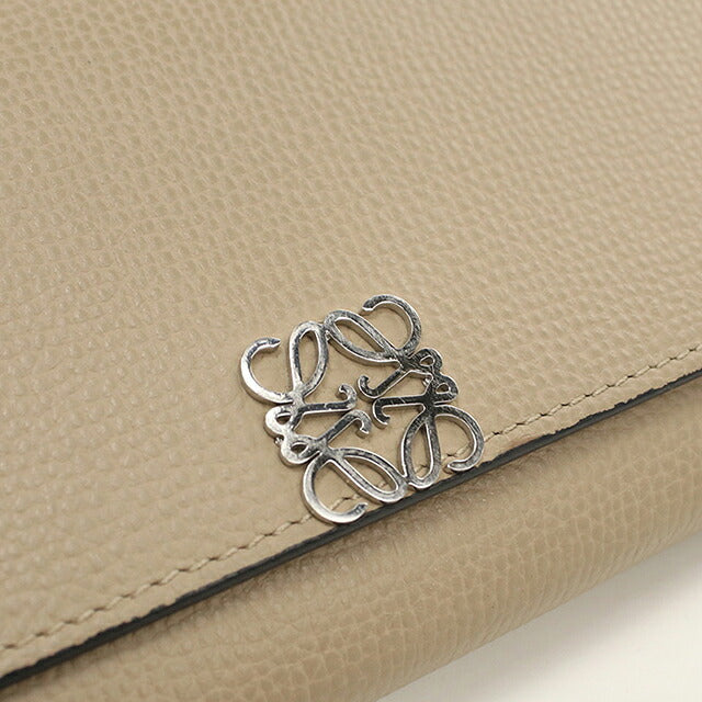 Used LOEWE long wallet bi-fold ladies brand LOEWE Anagram Continental wallet C821ACWX07 Beige USDLO120448011