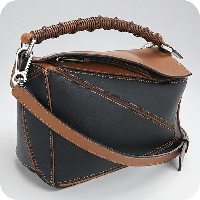 二手LOEWE手提包女士品牌LOEWE拼图小2WAY A510P60X18黑色USDLO120718011