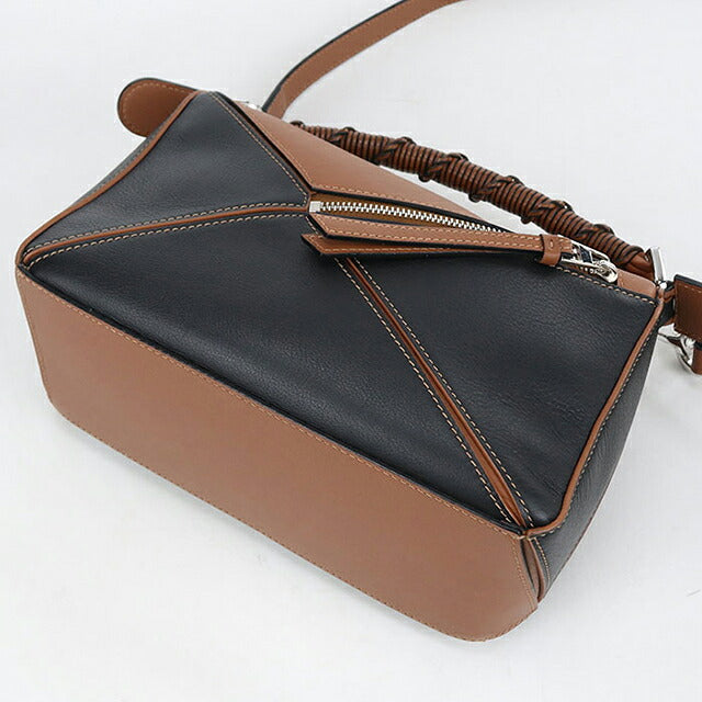 二手LOEWE手提包女士品牌LOEWE拼图小2WAY A510P60X18黑色USDLO120718011