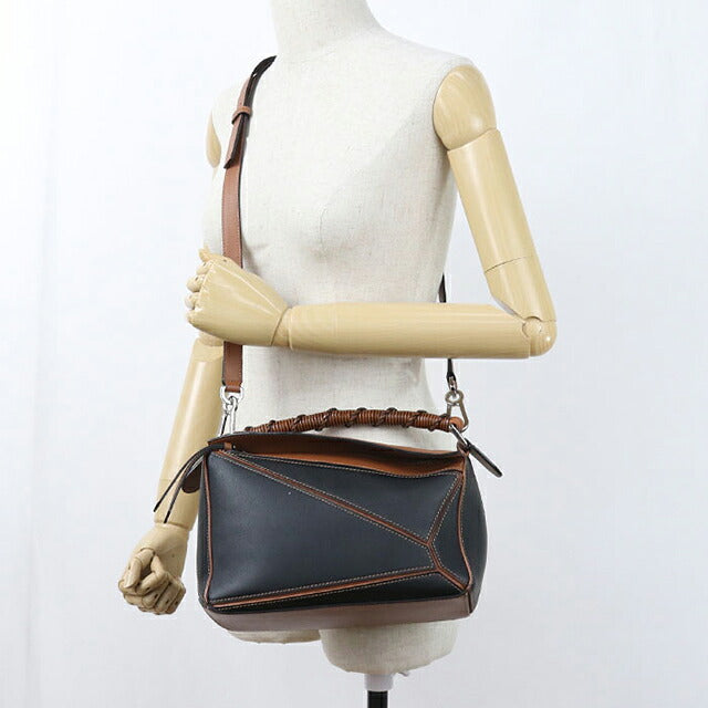 二手LOEWE手提包女士品牌LOEWE拼图小2WAY A510P60X18黑色USDLO120718011