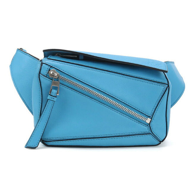 二手Loewe Body Bag男士品牌Loewe Puzzle Bum Bag Mini Blue Bag USDLO95248011