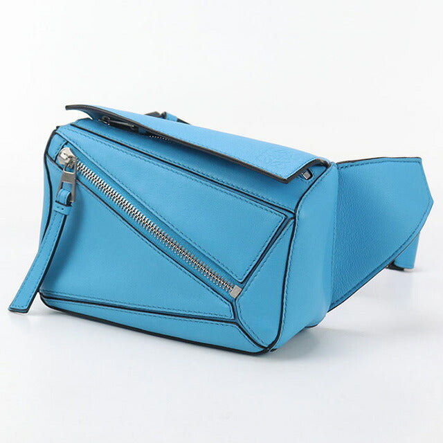 二手Loewe Body Bag男士品牌Loewe Puzzle Bum Bag Mini Blue Bag USDLO95248011