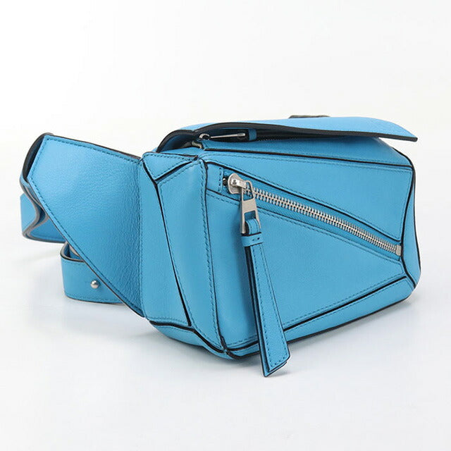 二手Loewe Body Bag男士品牌Loewe Puzzle Bum Bag Mini Blue Bag USDLO95248011