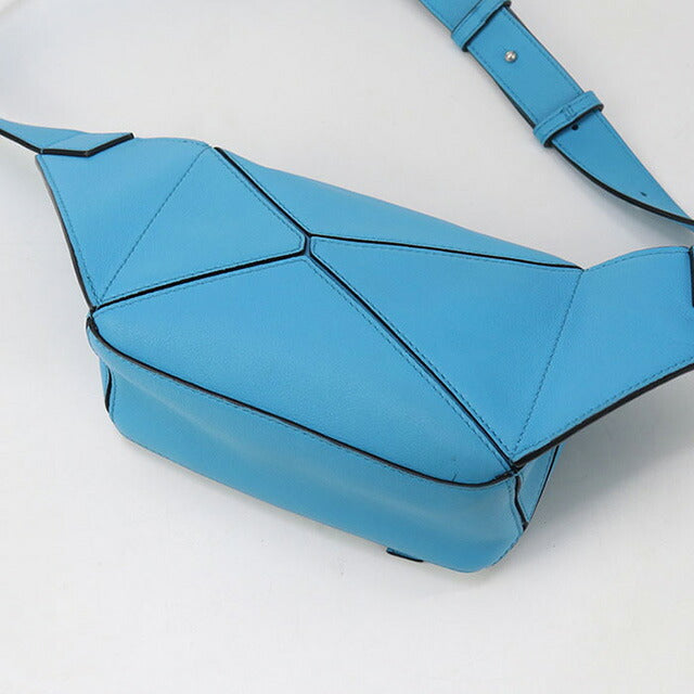 二手Loewe Body Bag男士品牌Loewe Puzzle Bum Bag Mini Blue Bag USDLO95248011