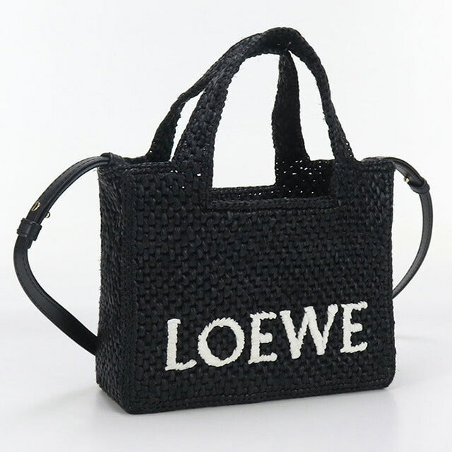 中古 ロエベ ハンドバッグ レディース ブランド LOEWE ロエベ フォント トート ミニ ALF1V46X01 ブラック バッグ USDLO95595011