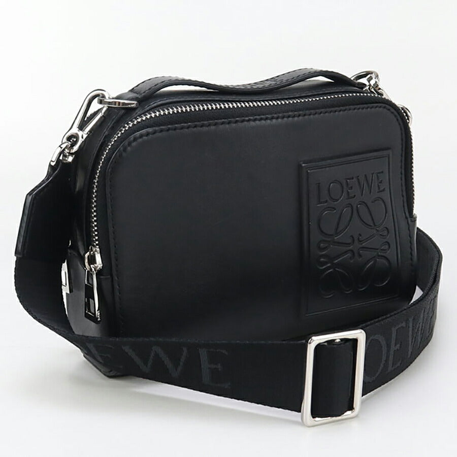中古 ロエベ 斜め掛け ショルダーバッグ レディース ブランド LOEWE アナグラム 2WAYハンドバッグ ブラック バッグ USDLO96742011