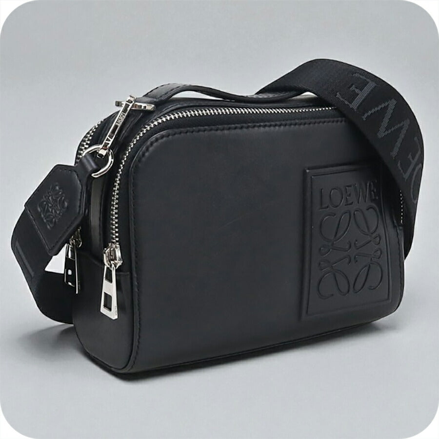 中古 ロエベ 斜め掛け ショルダーバッグ レディース ブランド LOEWE アナグラム 2WAYハンドバッグ ブラック バッグ USDLO96742011