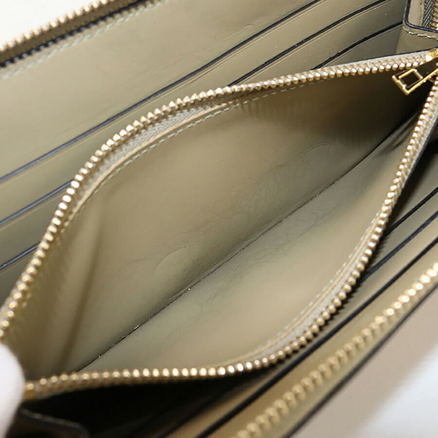 中古 ロエベ 長財布ラウンドファスナー ユニセックス ブランド LOEWE パズル ジップアラウンドウォレット ベージュ 財布 USDLO96920011
