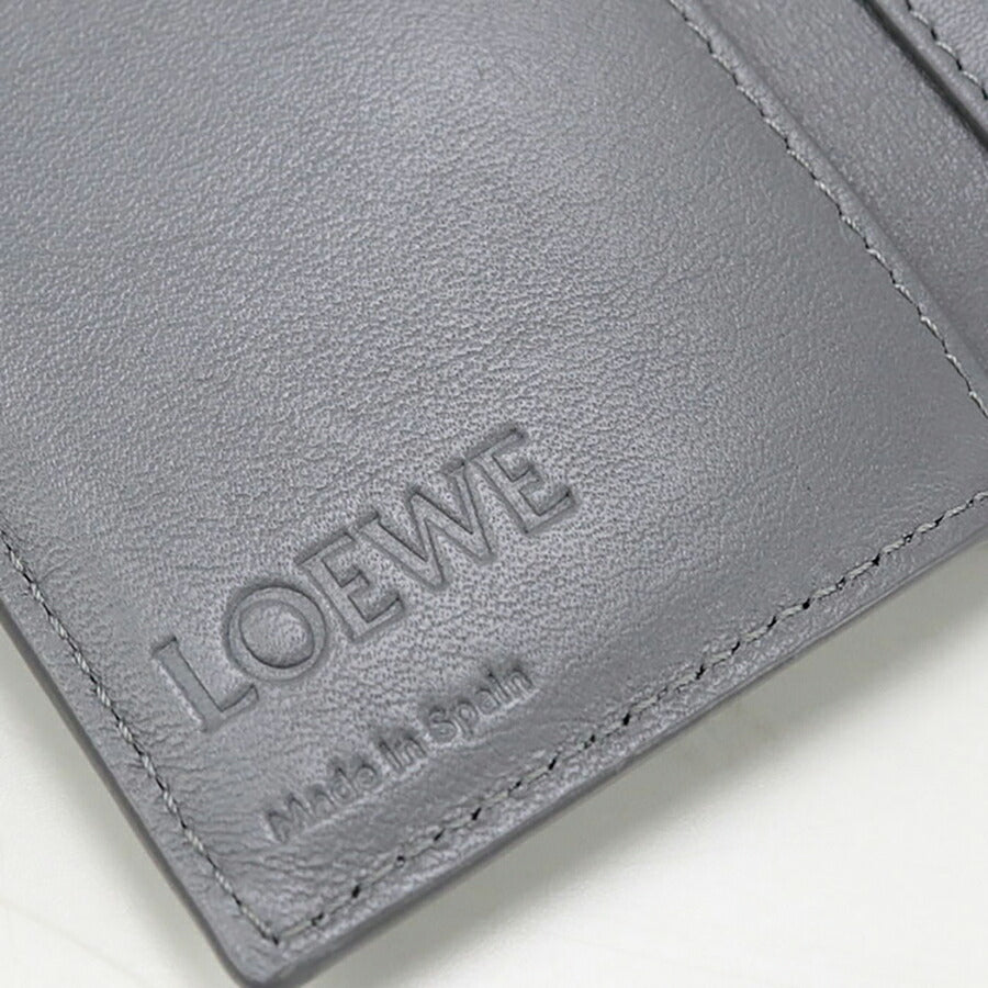 中古 ロエベ 三折財布 レディース ブランド LOEWE アナグラム トライフォールド ウォレット C821TR2X16 グレー 財布 USDLO96983011